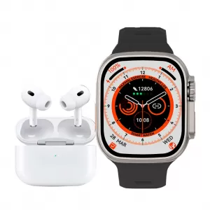 COMBO SMARTWATCH IW8 ULTRA + AIRPODS PRO (SEGUNDA GENERACION) CALIDAD AAA