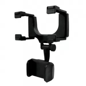 HOLDER CELULAR PARA ESPEJO RETROVISOR CON CLIP AJUSTABLE 360°